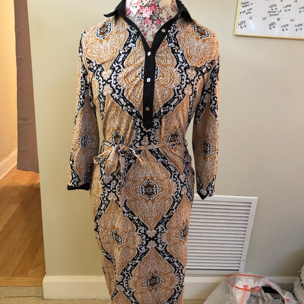 J. McLaughlin Printed Dress - Picture 1 of 4